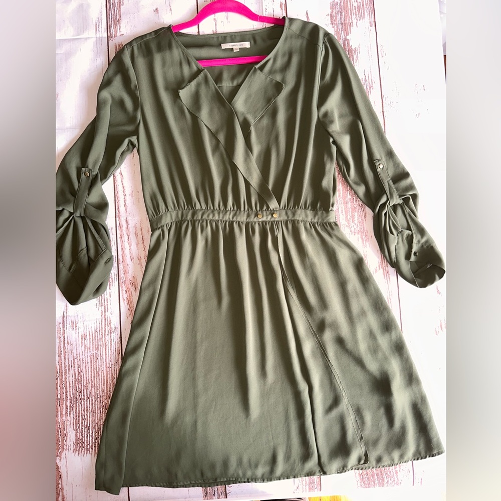 41 Hawthorn Womens Olive Green Dress